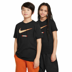 Nike Tee Swoosh Ssnl FZ5133010 Kids fekete póló XS
