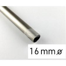  Nikkel-matt színű fém karnisrúd 16 mm átmérőjű - 200 cm karnis, függönyrúd