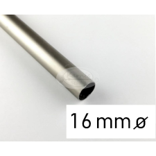  Nikkel-matt színű fém karnisrúd 16 mm átmérőjű - 240 cm karnis, függönyrúd