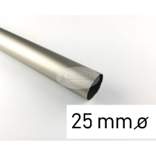  Nikkel-matt színű fém karnisrúd 25 mm átmérőjű - 240 cm karnis, függönyrúd