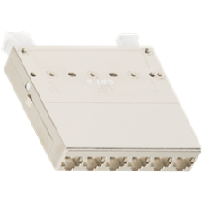 Nikomax NMC-CJ06SE2-1S-MT Kazetta STP, CAT6, 6 portos, szerszámmal szerelhető kábel és adapter