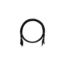 Nikomax NMC-PC4SA55B-100-BK S/FTP CAT6a Patch kábel 10m - Fekete kábel és adapter