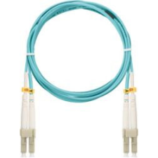 Nikomax Optikai patch kábel SL - LC, MM 50/125, duplex, 1m, aqua kábel és adapter