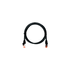 Nikomax Patch kábel S/FTP CAT6a LSOH, Essential Series,  15m, fekete kábel és adapter