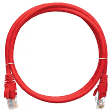 Nikomax patch kábel S/FTP, CAT6a, LSZH, 15m, piros (NMC-PC4SA55B-150-C-RD) kábel és adapter