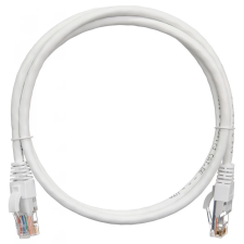 Nikomax patch kábel S/FTP, Cat6a, LSZH, 20m ,fehér kábel és adapter