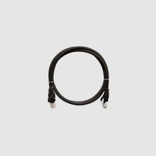 Nikomax Patch kábel UTP, CAT5e, LSZH, 0,5m, fekete kábel és adapter
