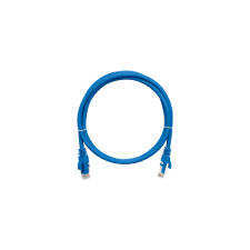 Nikomax patch kábel utp cat6 lsoh, essential series, 5m, kék kábel és adapter