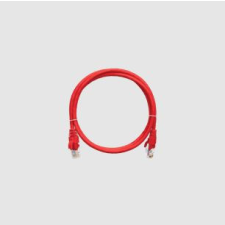 Nikomax Patch kábel UTP, CAT6, LSZH, 3m, piros kábel és adapter