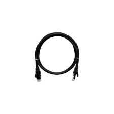 Nikomax patch kábel utp, cat6, pvc, 20m, fekete kábel és adapter