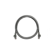 Nikomax Patch kábel UTP, Essential Series, CAT5e, LSZH, 0,3m, szürke kábel és adapter
