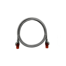 Nikomax Patch kábel UTP, Essential Series, CAT6A, LSZH, 0,3m, szürke kábel és adapter