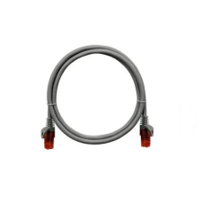 Nikomax Patch kábel UTP, Essential Series, CAT6A, LSZH, 3m, szürke kábel és adapter