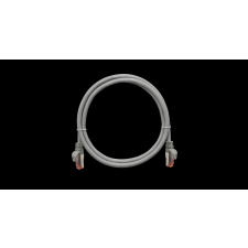 Nikomax S/FTP CAT6a Patch kábel 0.3m Szürke kábel és adapter