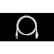 Nikomax S/FTP CAT6a Patch kábel 0.5m - Fehér kábel és adapter