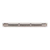 Nikomax STP patch panel cat.6 24 port 19" 1U árnyékolt (NMC-RP24SE2-1U-MT) (NMC-RP24SE2-1U-MT)