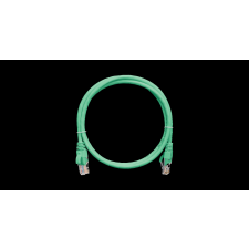 Nikomax U/UTP CAT5e Patch kábel 0.5m Zöld kábel és adapter