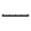 Nikomax UTP patch panel cat.5e 24 port 19" 1U (NMC-RP24UD2-1U-BK) (NMC-RP24UD2-1U-BK)