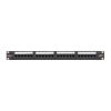 Nikomax UTP patch panel cat.6 24 port 19" 1U (NMC-RP24UE2-1U-BK)