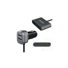 Nillkin 4xUSB autós töltő (fekete) mobiltelefon kellék