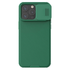 Nillkin Apple iPhone 15 Pro Max, Nillkin Camshield Pro mobiltok, Kameravédő, Zöld tok és táska