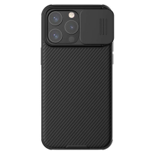 Nillkin Apple iPhone 15 Pro, Nillkin Camshield Pro mobiltok, Kameravédő, Fekete tok és táska