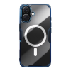 Nillkin Apple iPhone 16 nature pro magnetic műanyag telefonvédő (ütésállóság, légpárnás sarok, magsafe) sötétkék