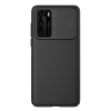 Nillkin CAMSHIELD műanyag telefonvédő (szilikon keret, közepesen ütésálló, kamera védelem, csíkos) FEKETE Huawei P40