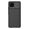 Nillkin CAMSHIELD műanyag telefonvédő (szilikon keret, közepesen ütésálló, kamera védelem, csíkos) FEKETE [Samsung Galaxy A42 5G (SM-A425F)] (5996591015958)
