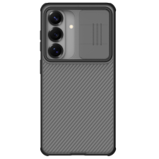 Nillkin CamShield Pro Samsung Galaxy S26 műanyag hátlap tok kameravédelemmel, fekete-átlátszó tok és táska