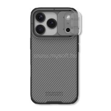 Nillkin CAMSHIELD PRO szilikon telefonvédő (ütésállóság, kameravédő, csíkos) ÁTLÁTSZÓ/FEKETE (GP-175234) tok és táska