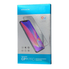 Nillkin CP+ PRO képernyővédő üveg (2.5D kerekített szél, íves, full glue, karcálló, UV szűrés, 0.33mm, 9H) FEKETE [Samsung Galaxy A20s (SM-A207F)] (5996457927913) mobiltelefon kellék