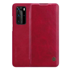 Nillkin HUAWEI P40 Pro, P40 Pro Plus 5G, NILLKIN QIN notesz mobiltok, Piros tok és táska