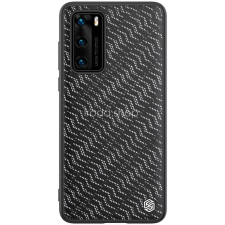Nillkin Huawei P40, Szilikon tok, műanyag hátlappal, közepesen ütésálló, Nillkin Twinkle, ezüst tok és táska