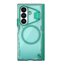 Nillkin ICEBLADE PROP szilikon telefonvédő (ütésállóság, kameravédő, kitámasztó, MagSafe) SÖTÉTZÖLD (GP-175989) tok és táska