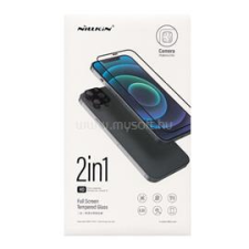 Nillkin képernyővédő üveg 2in1 (3D, 0.33mm, 9H + kameravédő fólia) FEKETE (GP-126182) mobiltelefon kellék