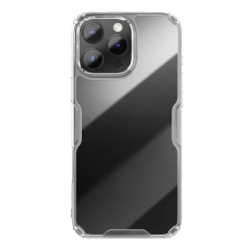Nillkin Nature Pro tok iPhone 16 Pro Max - átlátszó-fehér tok és táska