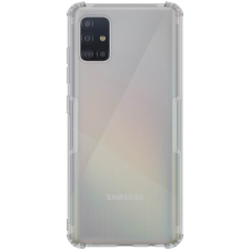 Nillkin Nature Samsung A515 Galaxy A51 Szilikon Hátlap Tok - Átlátszó/Fekete (2450222) tok és táska