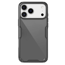 Nillkin Nature TPU PRO tok Apple iPhone 17 Pro Max készülékhez átlátszó fekete tok és táska