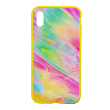 Nillkin OMBRE szilikon telefonvédő (ütésállóság, üveg hátlap, színes) CITROMSÁRGA tok és táska