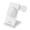 Nillkin POWERTRIO asztali töltőállvány 3in1 (15W, MagSafe, wireless, Apple Watch töltő) FEHÉR