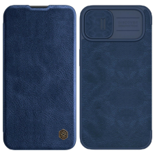 Nillkin Qin Leather Pro Case Apple iPhone 14 Plus blue tok és táska