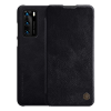 Nillkin QIN tok álló, bőr hatású (FLIP, oldalra nyíló, bankkártya tartó) FEKETE [Huawei P40] (5996457943746)