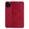 Nillkin QIN tok álló, bőr hatású (FLIP, oldalra nyíló, bankkártya tartó) PIROS Apple iPhone 11 Pro