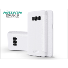 Nillkin Samsung G955F Galaxy S8 Plus oldalra nyíló flipes tok - Nillkin Sparkle - fehér tok és táska