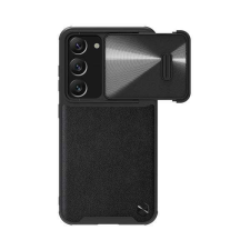 Nillkin Samsung Galaxy S23 Plus (SM-S916), Nillkin Camshield Leather mobiltok, kameravédő, Fekete tok és táska
