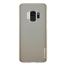 Nillkin Samsung Galaxy S9 (SM-G960) air műanyag telefonvédő (gumírozott, lyukacsos) arany tok és táska