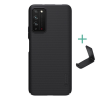 Nillkin Super Frosted Honor X10 műanyag telefonvédő (gumírozott, érdes felület + asztali tartó) fekete