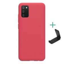 Nillkin Super Frosted műanyag mobiltelefon tok - piros (Samsung Galaxy A02s) tok és táska