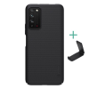 Nillkin SUPER FROSTED műanyag telefonvédő (gumírozott, érdes felület + asztali tartó) FEKETE [Honor X10 5G] (5996457991372)